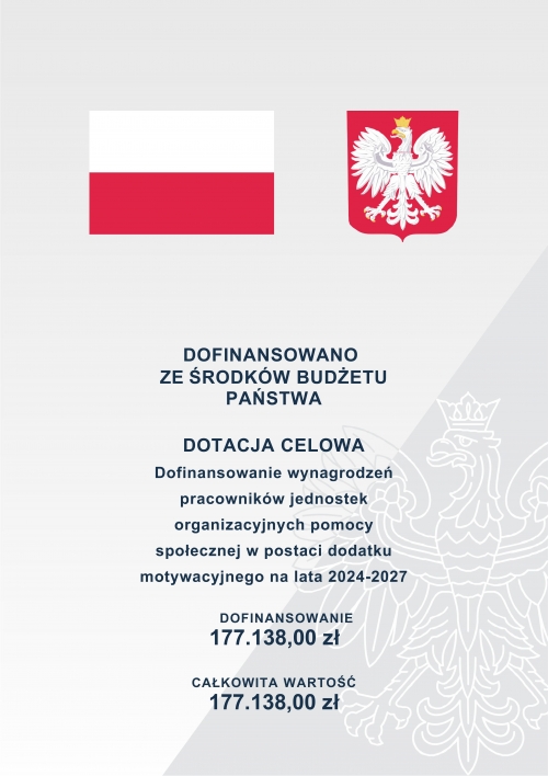 Zdjęcie do aktualności: DOTACJA CELOWA wiecej